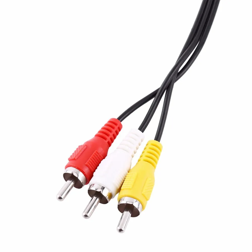Nintendo 64 AV composite cable 1.8m with red white yellow colour-coded connectors for N64 console TV connection