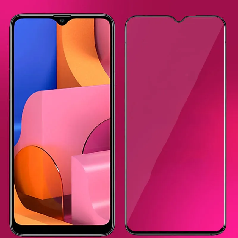 Samsung A11 full screen tempered glass protector with 2.5D arc edge and 9H hardness