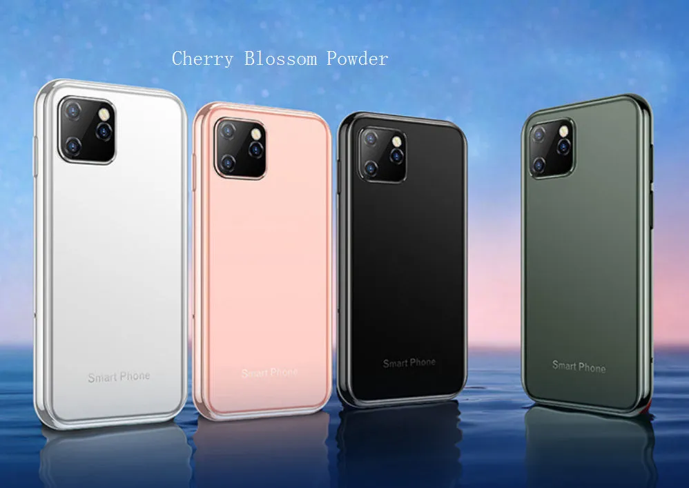 Android pocket dual camera smartphone in Cherry Blossom Powder colour, straight plate design