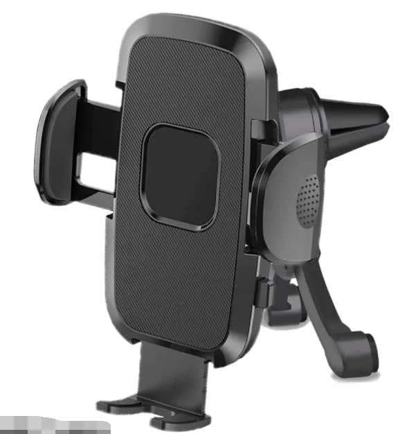 Car mobile phone holder with suction cup mount in multiple style options on a car dashboard