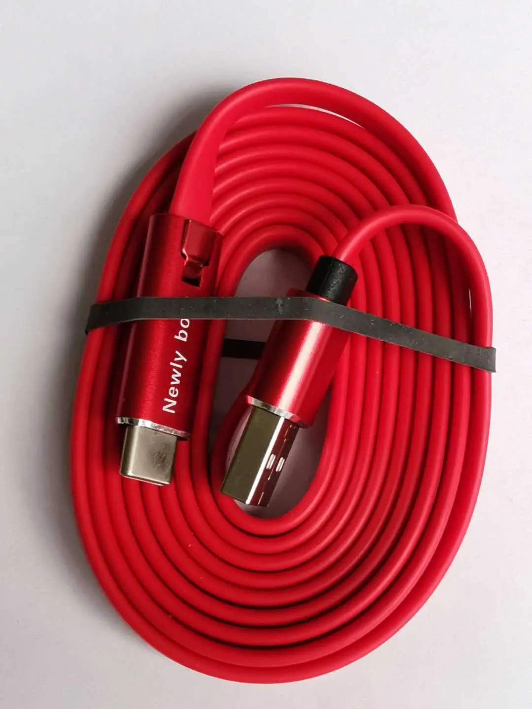 Renew charging cable 1.5m 4A with USB-A connector for Apple iPhone Android Type-C, black colour