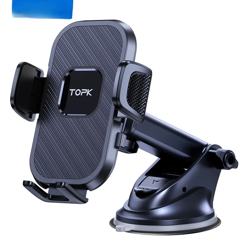 Car rotating air outlet phone holder with hook for universal mobile phone and navigator mounting