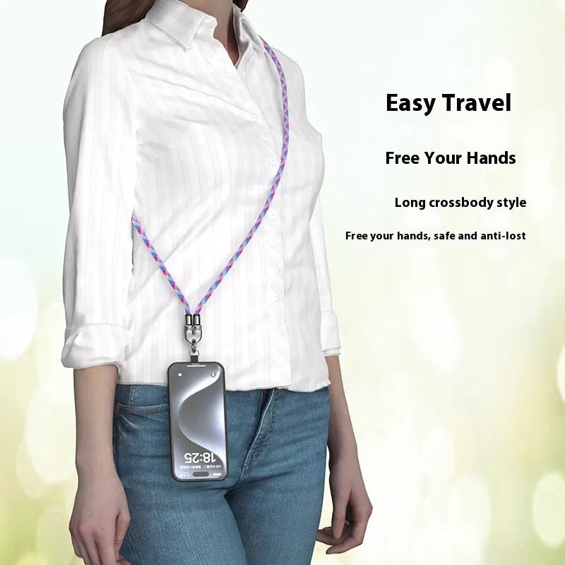 Black alloy two-in-one lanyard data cable with type-C PD fast charge less than 0.5m