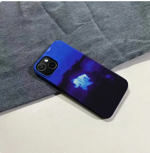 Glossy Fine Hole Niche Art Phone Case for Apple iPhone 15 14 13 12 11 Pro Max Plus Mini Hard Shell Protective Cover Compatible with Multiple iPhone Models Trendy Fashion Design