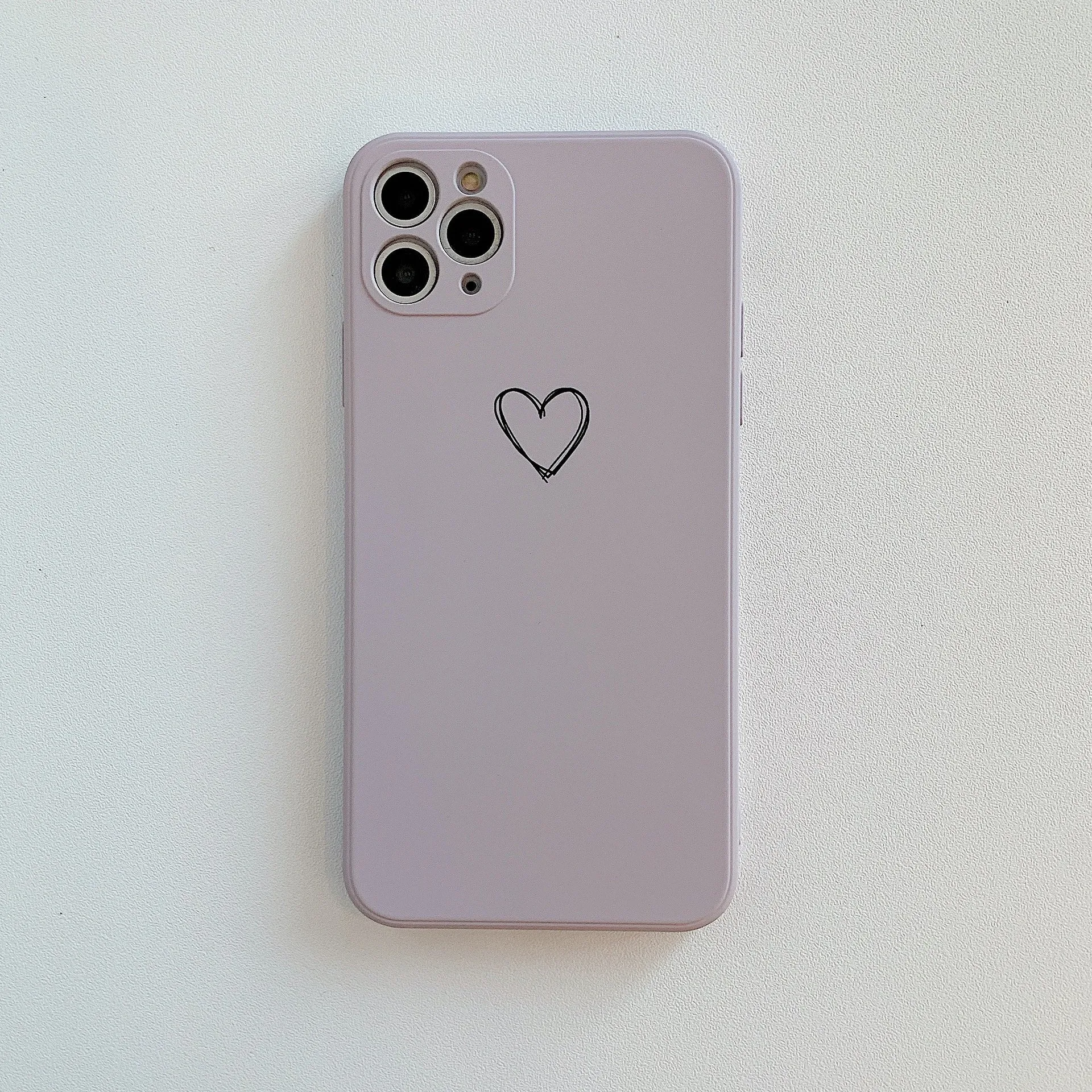Silicone TPU phone case for Apple iPhone in solid colours black, green, pink, purple, red, white, grey, and light green.