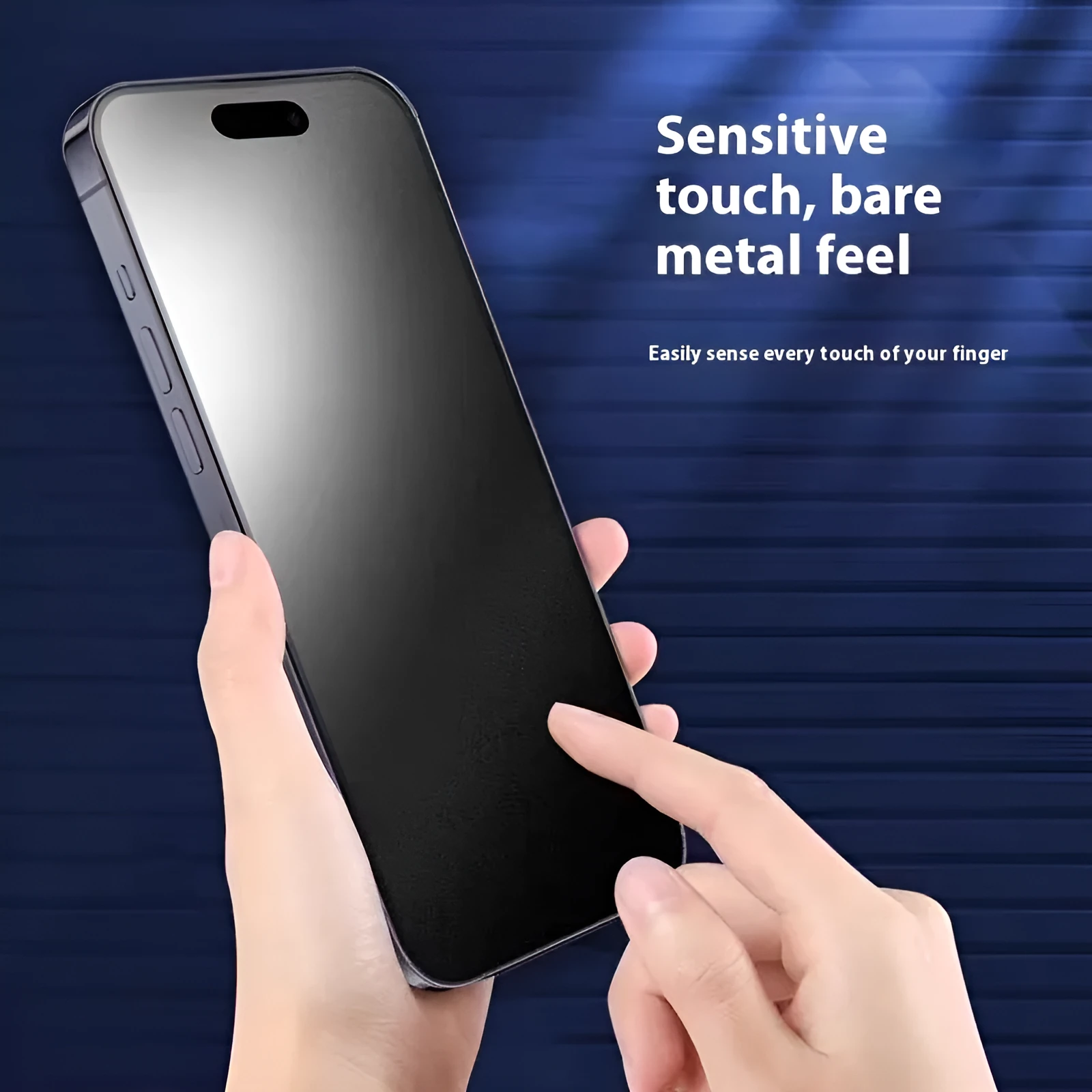 360 degree peep-proof TPU screen protector for iPhone 16, blue light frosted finish, privacy soft film