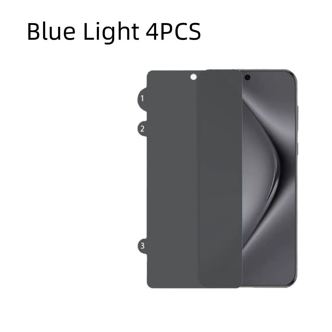 360 degree peep-proof TPU screen protector for iPhone 16, blue light frosted finish, privacy soft film