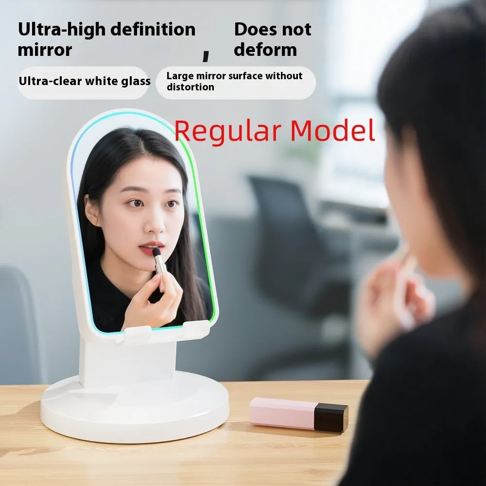 Three-in-one wireless induction speaker Bluetooth speaker bracket in black mirror style with phone holder and built-in battery