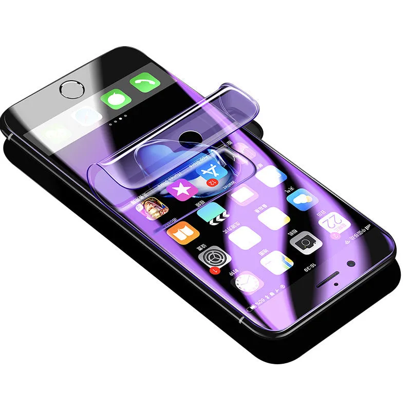 Purple light hydraulic film curved screen protector for Samsung Galaxy S7 edge S8 S9 S10 phones