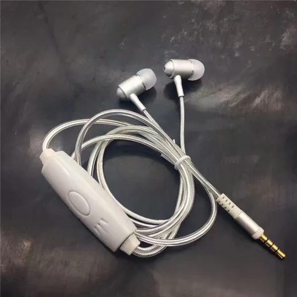 Blue Magic Light LED Earphones with illuminated EL light line and inline remote control.