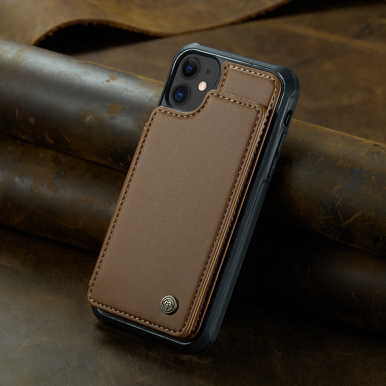Double-sided printed mobile phone shell for iPhone 13 to 16 series in black