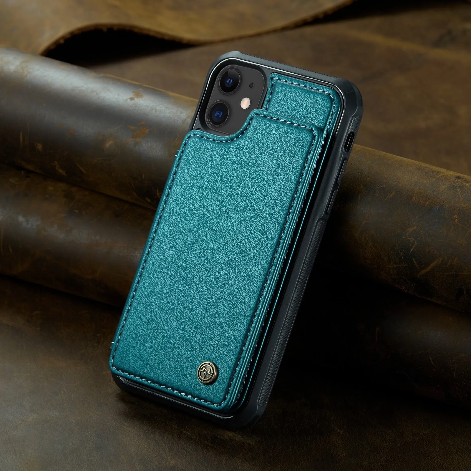 Double-sided printed mobile phone shell for iPhone 13 to 16 series in black