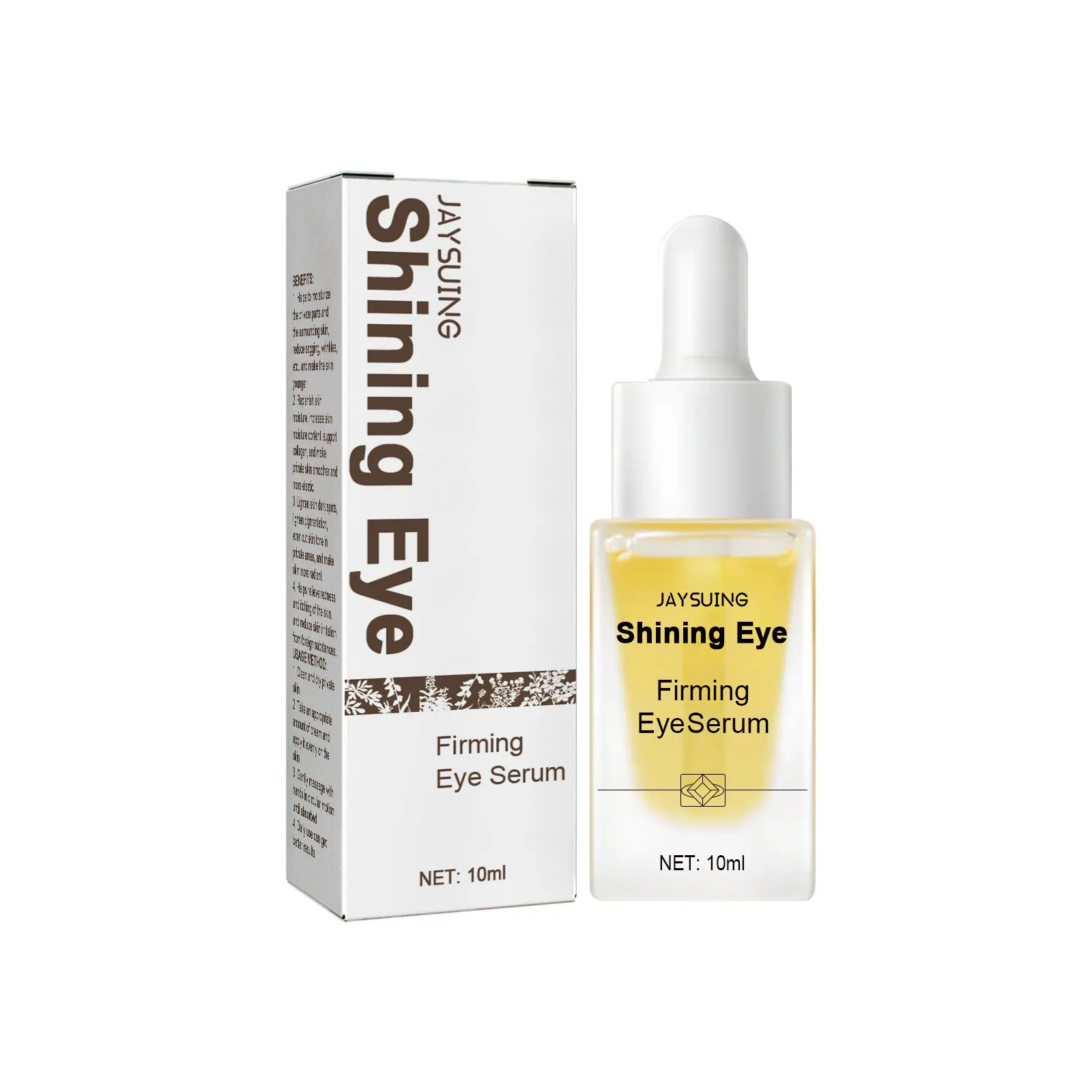 10ml bottle of moisturizing eye skin care essence with jasmine oil and squalene