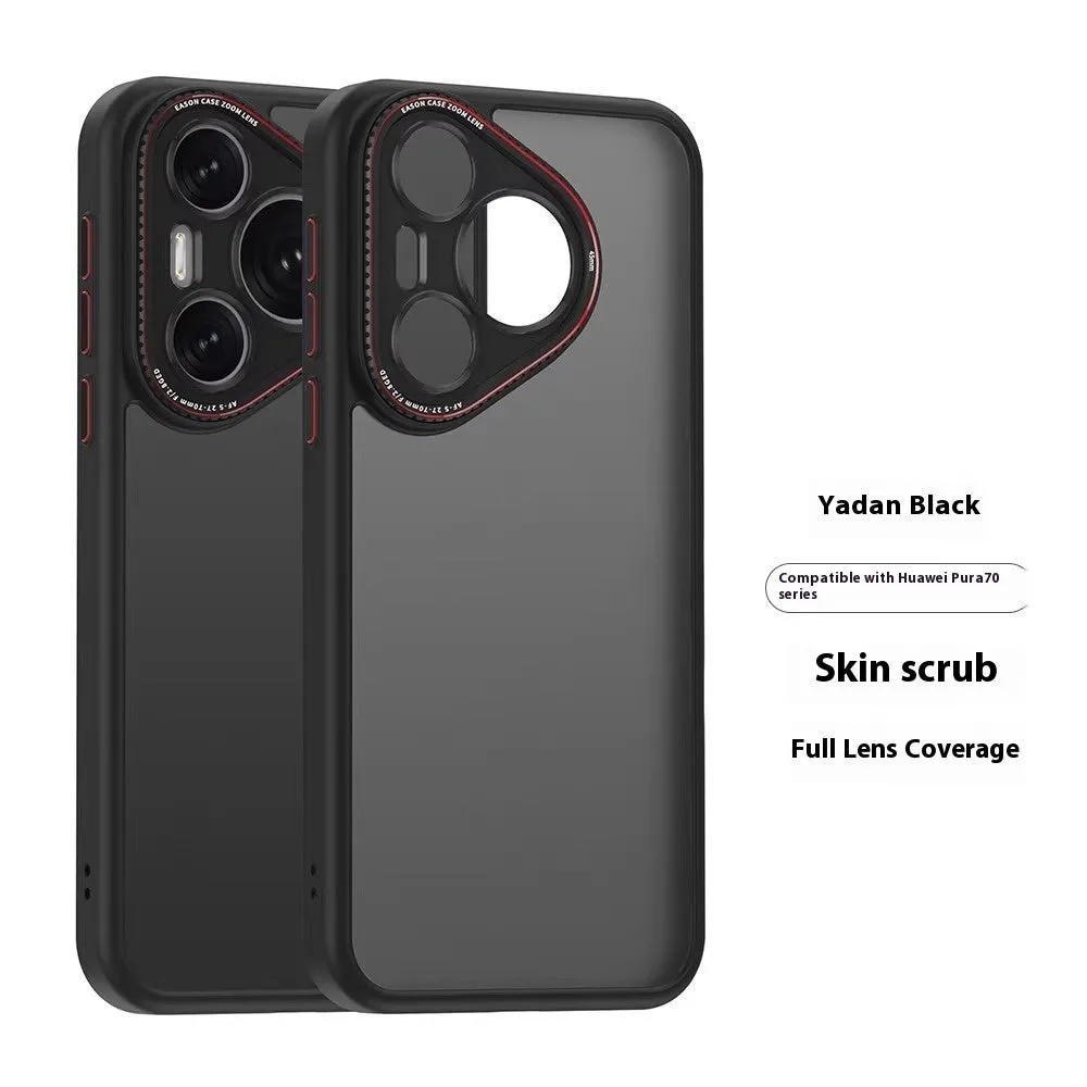 Frosten silicone protective cover for Huawei Pura 70 in Titanium Gray with matte finish and all-inclusive lens
