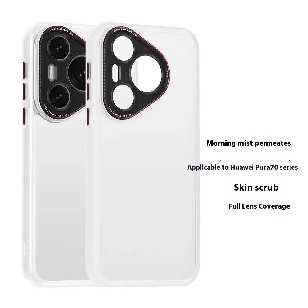 Frosten silicone protective cover for Huawei Pura 70 in Titanium Gray with matte finish and all-inclusive lens