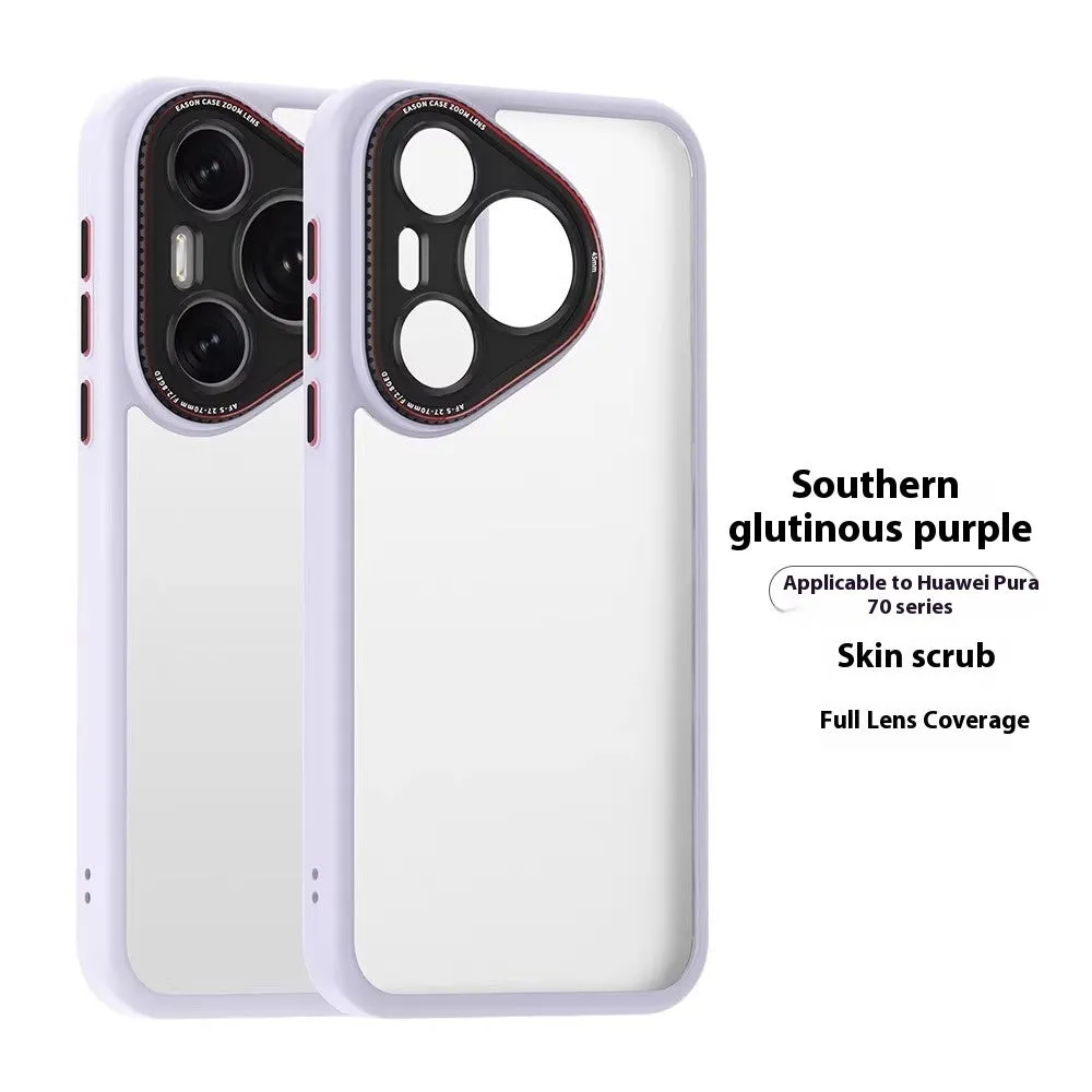 Frosten silicone protective cover for Huawei Pura 70 in Titanium Gray with matte finish and all-inclusive lens