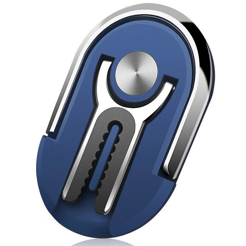 Universal mobile phone car ring bracket shown in black, silver, blue, gold, and red colour options.