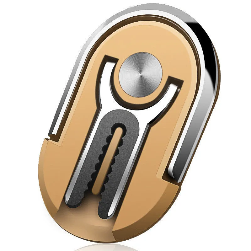 Universal mobile phone car ring bracket shown in black, silver, blue, gold, and red colour options.