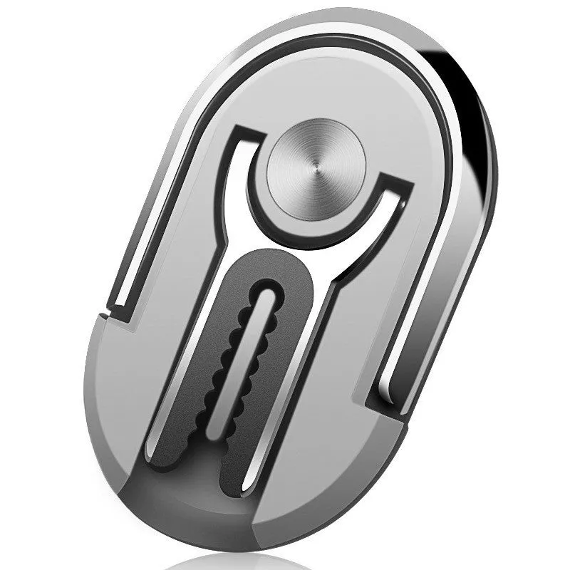 Universal mobile phone car ring bracket shown in black, silver, blue, gold, and red colour options.