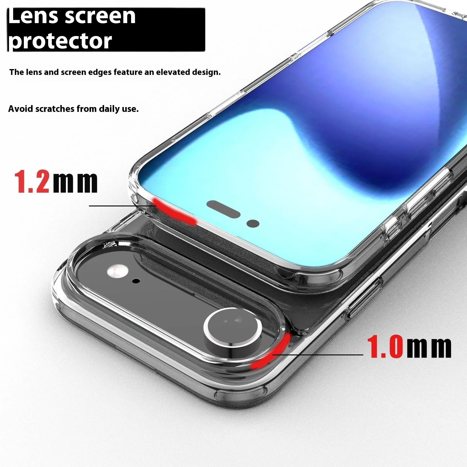 Transparent TPU magnetic phone case for iPhone 17 series with drop-resistant construction