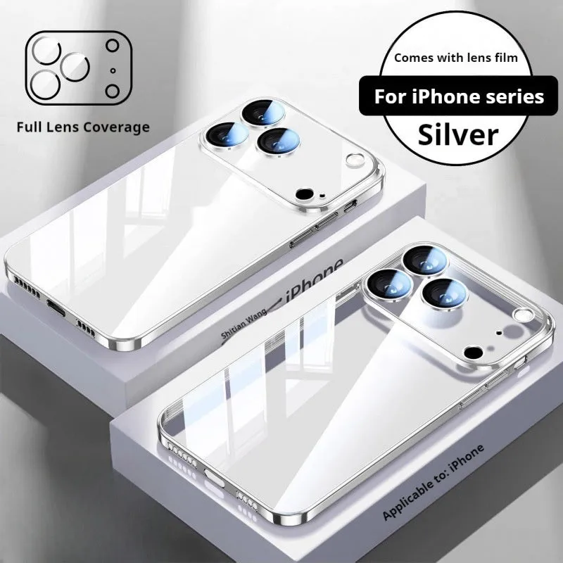 Ultra-thin drop-resistant silicone phone case for Apple iPhone 16 Pro Max in titanium black colour