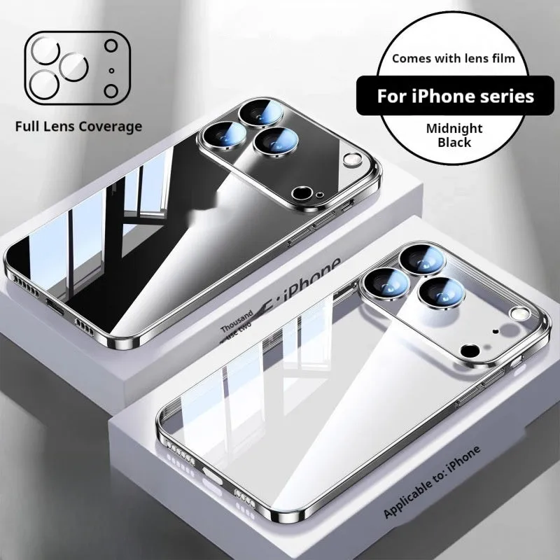 Ultra-thin drop-resistant silicone phone case for Apple iPhone 16 Pro Max in titanium black colour