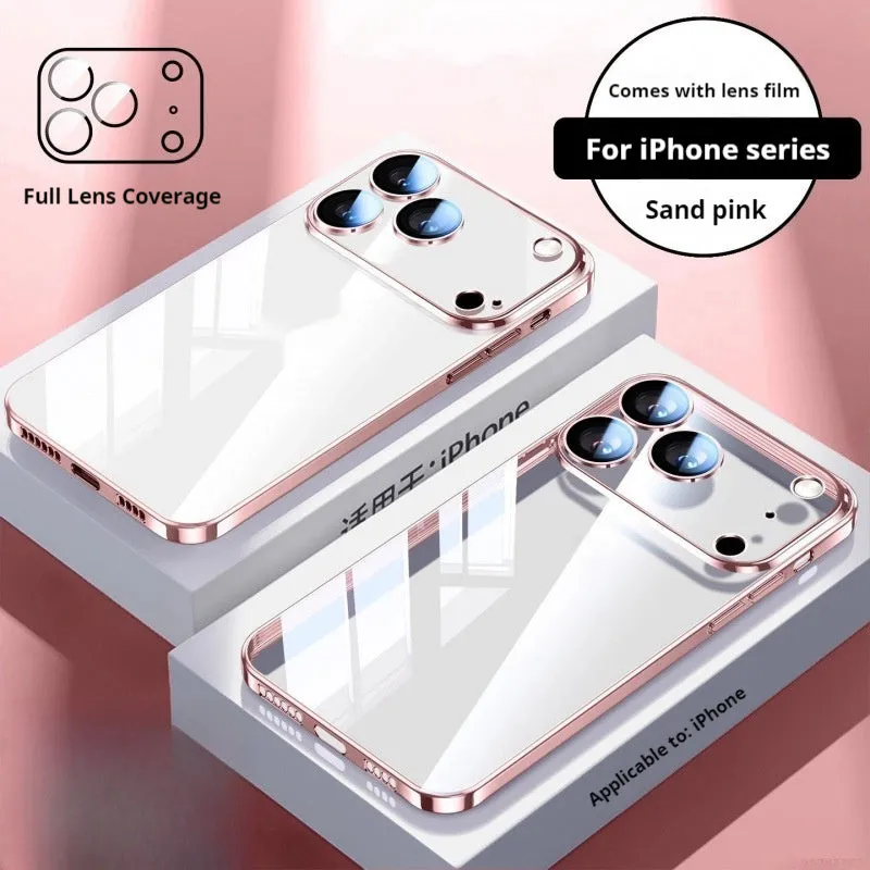 Ultra-thin drop-resistant silicone phone case for Apple iPhone 16 Pro Max in titanium black colour