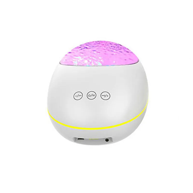 USB music player LED night light galaxy starry sky projector with Bluetooth remote control and 10 colours 360° rotation