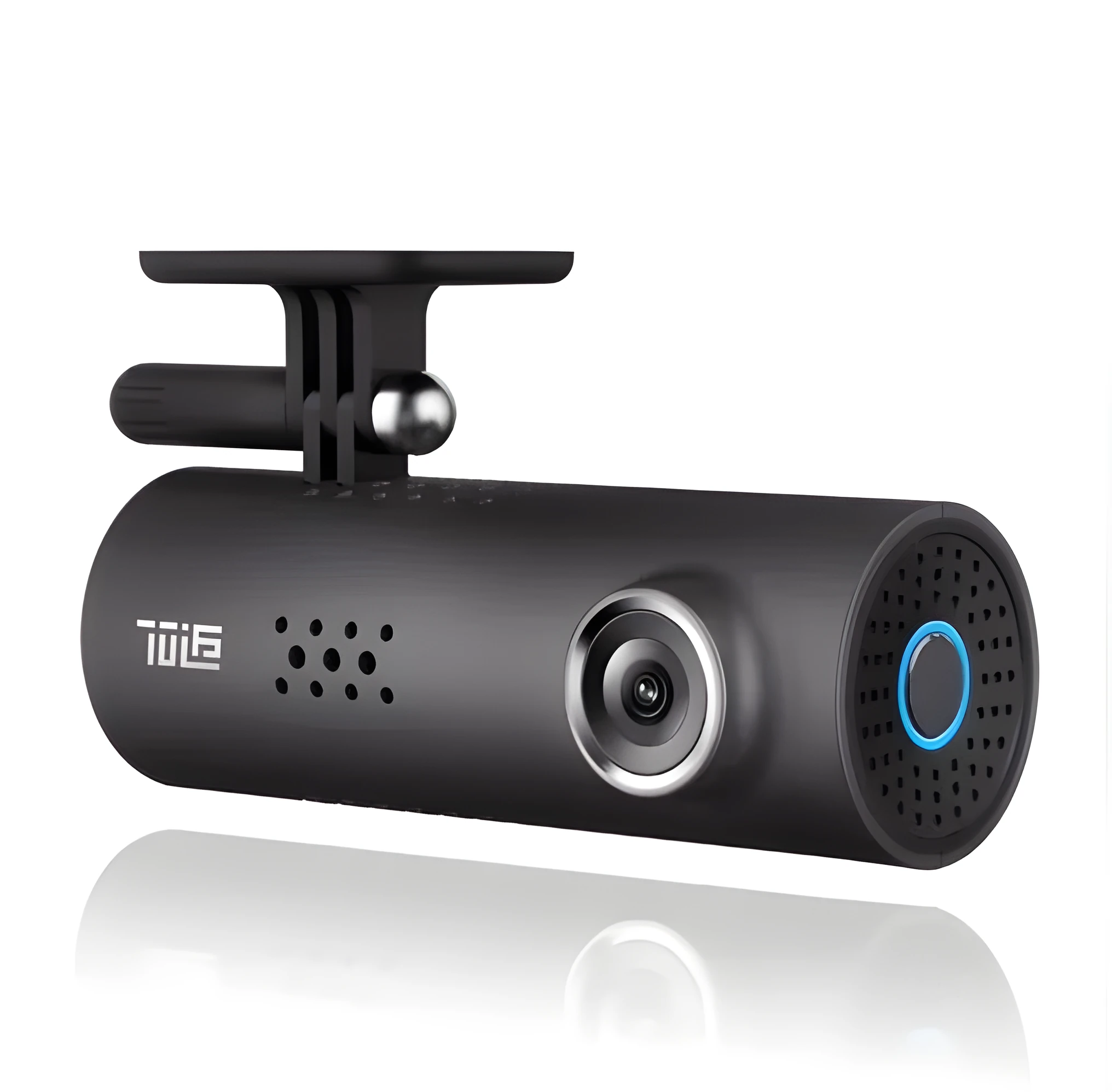 Car dashcam with smart WiFi DVR, 1080P Full HD, voice control, and 130-degree wide-angle lens