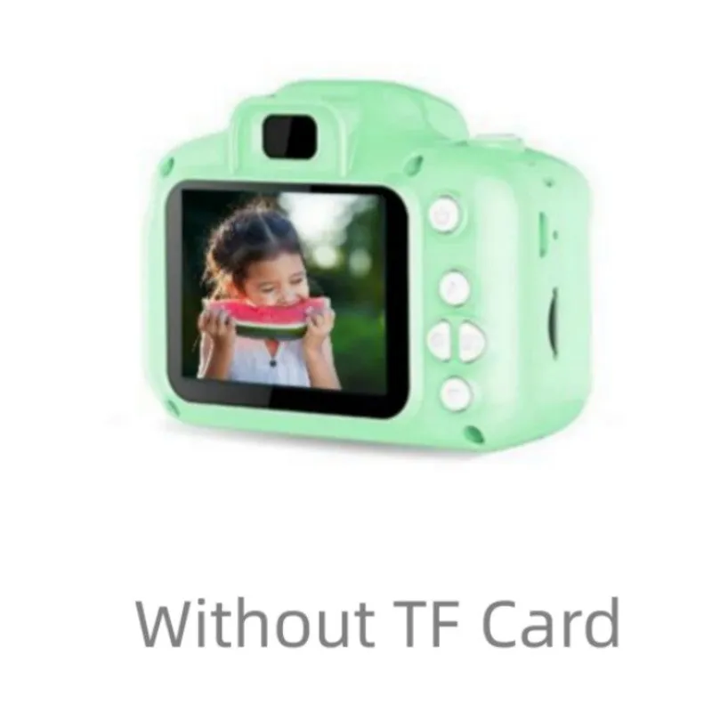 Children's HD digital waterproof camera in blue with 2.3 inch LCD screen, 800W pixels, compact size