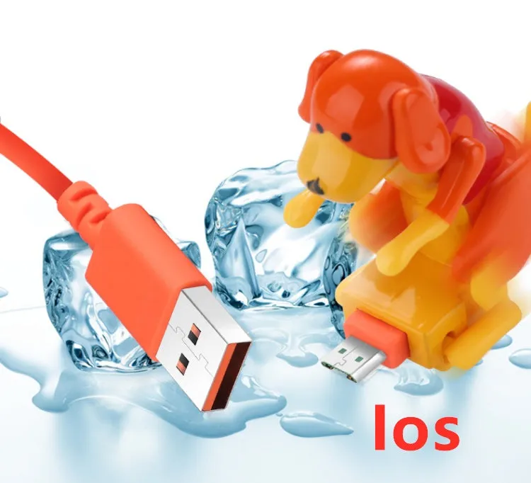 Rogue Dog Type C data cable showing a cute puppy design with a USB connector on one end and Type C on the other