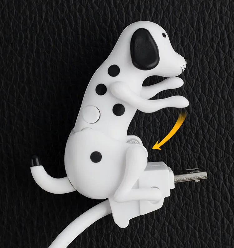 Rogue Dog Type C data cable showing a cute puppy design with a USB connector on one end and Type C on the other