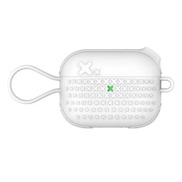 Silicone cover for Apple Airpods Pro charging case in Black, Green, and White