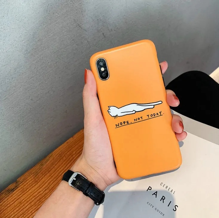 Funny cartoon giraffe TPU silicone phone case for iPhone, soft back cover
