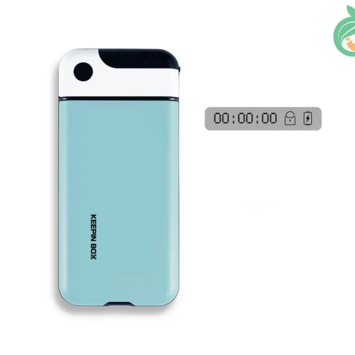 Matcha green mobile phone lock self-discipline box with backlight feature