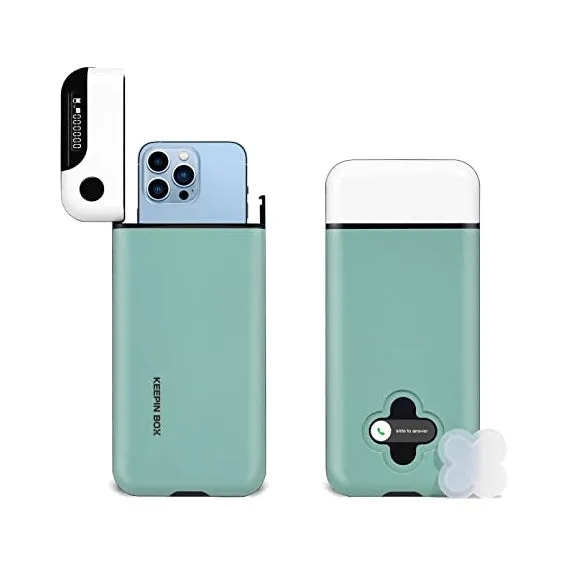 Matcha green mobile phone lock self-discipline box with backlight feature