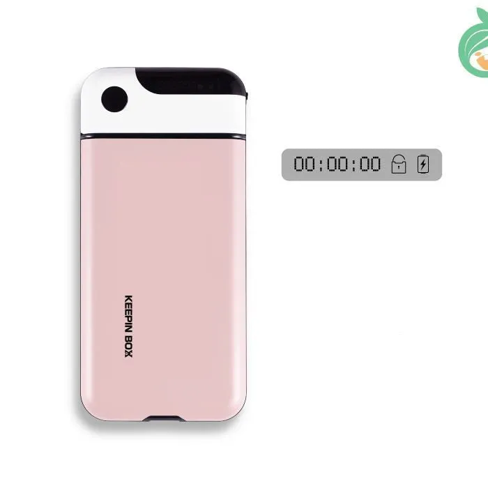 Matcha green mobile phone lock self-discipline box with backlight feature