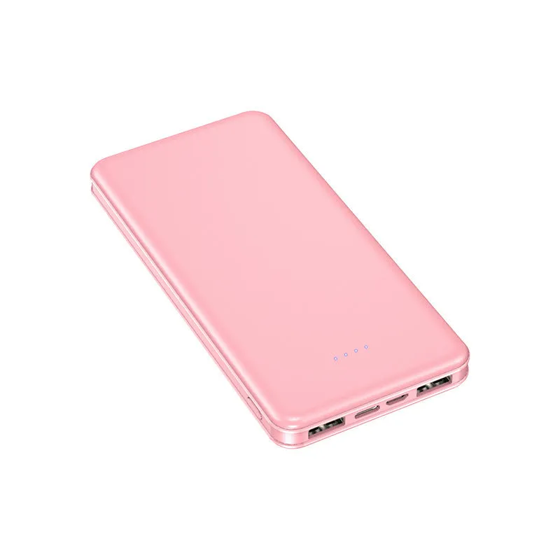 Power bank with 20000mAh capacity, fast charging, multiple USB ports, plastic shell, and compact design