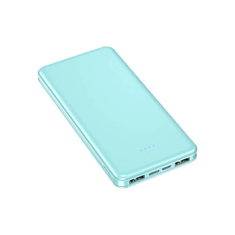 Power bank with 20000mAh capacity, fast charging, multiple USB ports, plastic shell, and compact design