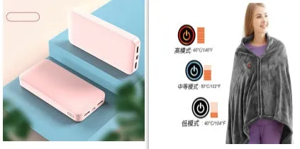 Power bank with 20000mAh capacity, fast charging, multiple USB ports, plastic shell, and compact design