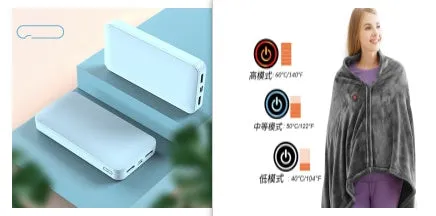 Power bank with 20000mAh capacity, fast charging, multiple USB ports, plastic shell, and compact design