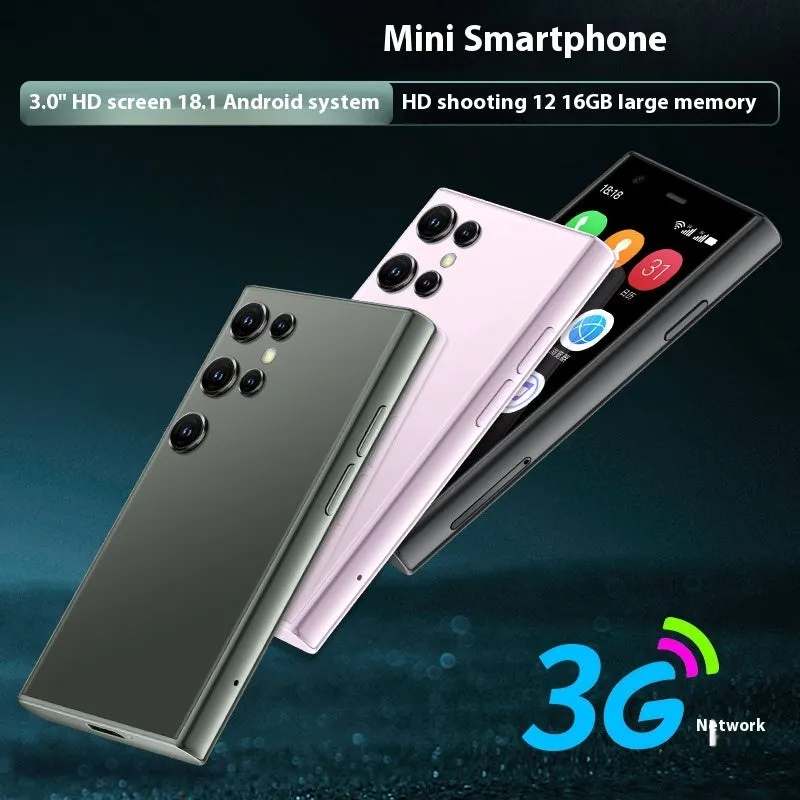S23PRO & XS15 mini smartphone with 30cm screen in black, green and pink purple colour options
