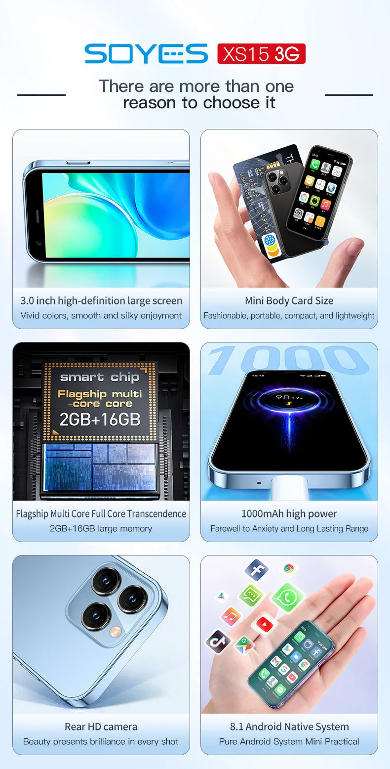 S23PRO & XS15 mini smartphone with 30cm screen in black, green and pink purple colour options
