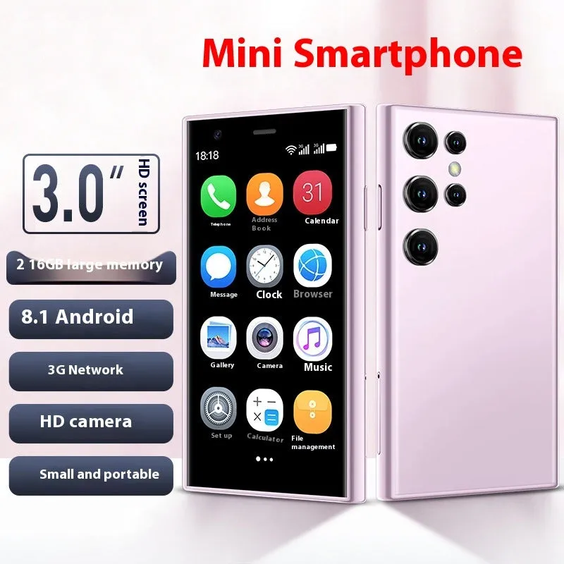 S23PRO & XS15 mini smartphone with 30cm screen in black, green and pink purple colour options