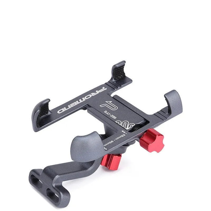 Motorcycle phone holder with 360 degree rotation in aluminium alloy on handlebar