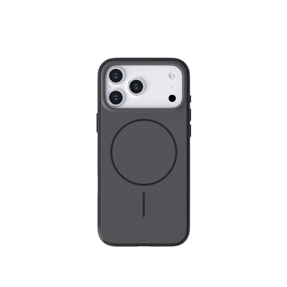 Magnetic silicone phone case for iPhone 17 series in six colour options, matte finish, shockproof design
