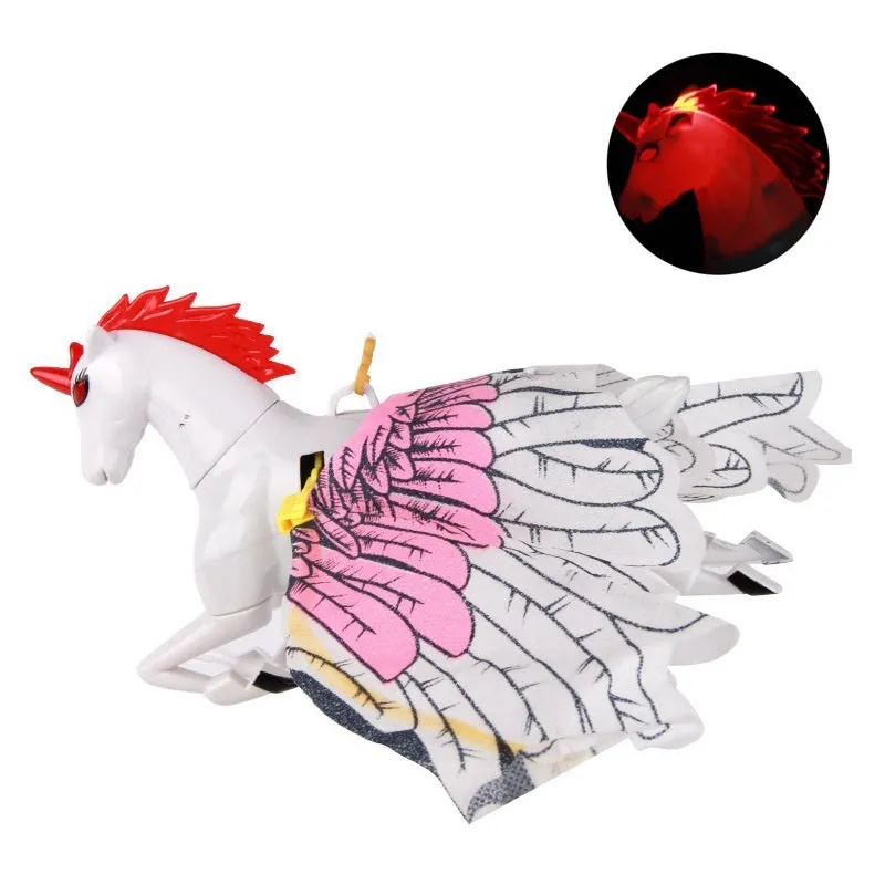 Simulation bird cat toy hanging eagle rotating from ceiling for pet play