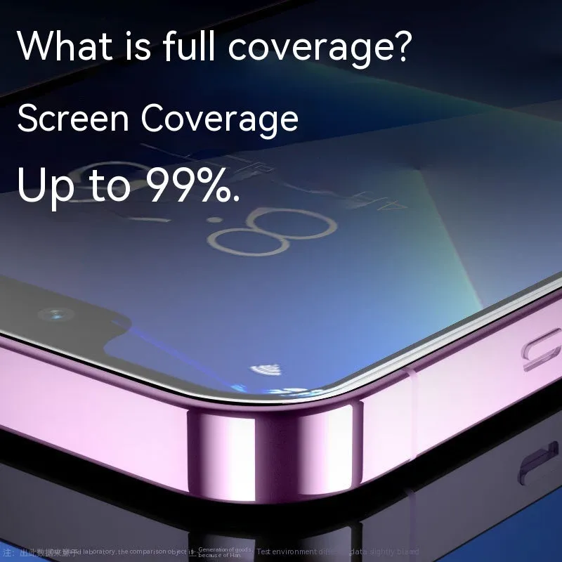 Tempered glass iPhone screen protector in HD and Peep-proof privacy variants with application kit.