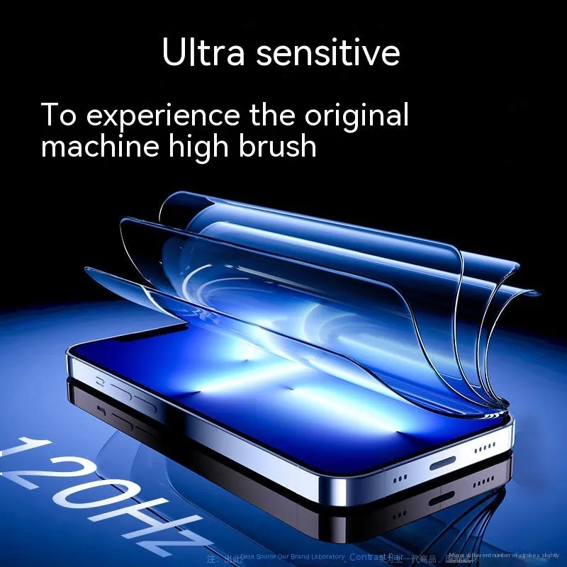 Tempered glass iPhone screen protector in HD and Peep-proof privacy variants with application kit.