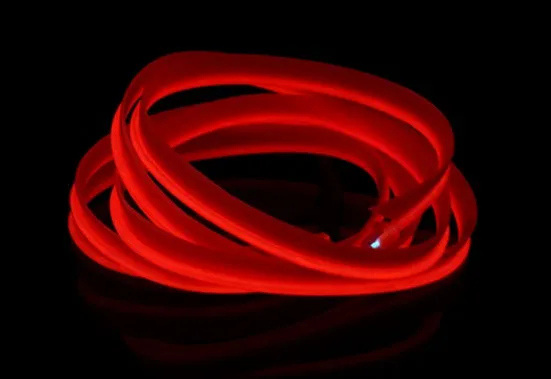 Flexible water-resistant LED strip light with 360° illumination, 1m length, 10 colour options